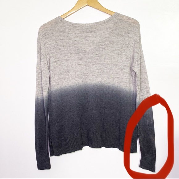 Ombré Oversize Knit Sweater AEO in Gray Black - Picture 4 of 8